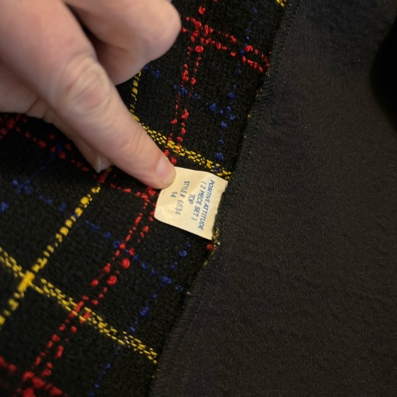 Y2K vintage Positive Attitude suit blazer skirt size 14 - Picture 7 of 10